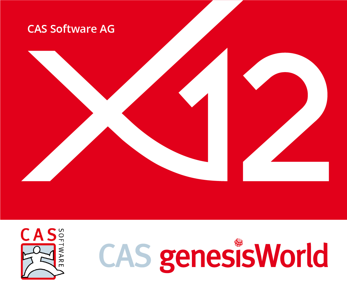 CAS genesisWorld x12 CAS Software AG Logo Wort Bild Marke